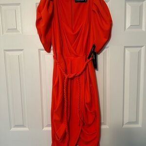 Burnt Orange Gabrielle Union Dress